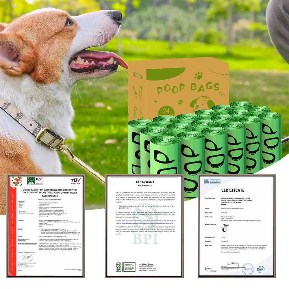 Compostable Dog Poop Bags - Leakproof & Eco-Friendly