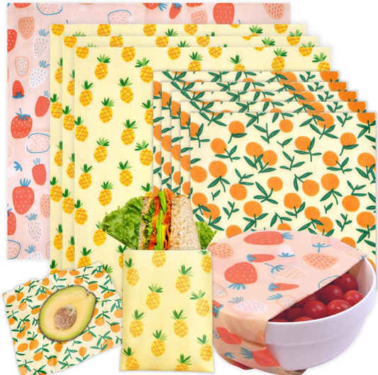 Reusable Beeswax Wraps - Eco-Friendly Food Storage