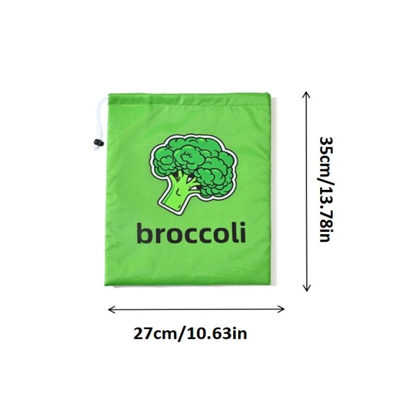 Drawstring Bag - Fruit & Veggie Reusable & Insulated Bags 