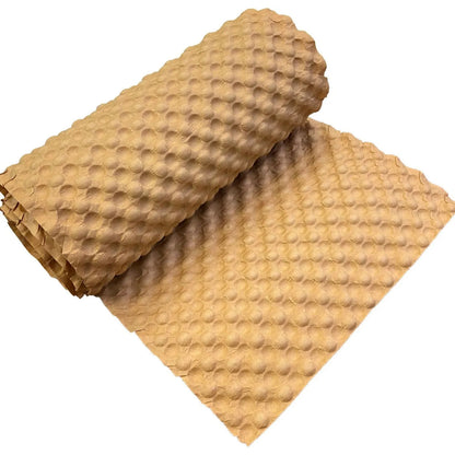 Biodegradable Bubble Wrap - 20m Length x 32cm Width, White/Natural/Black/Pink/Red, Eco-Friendly Kraft Paper Material