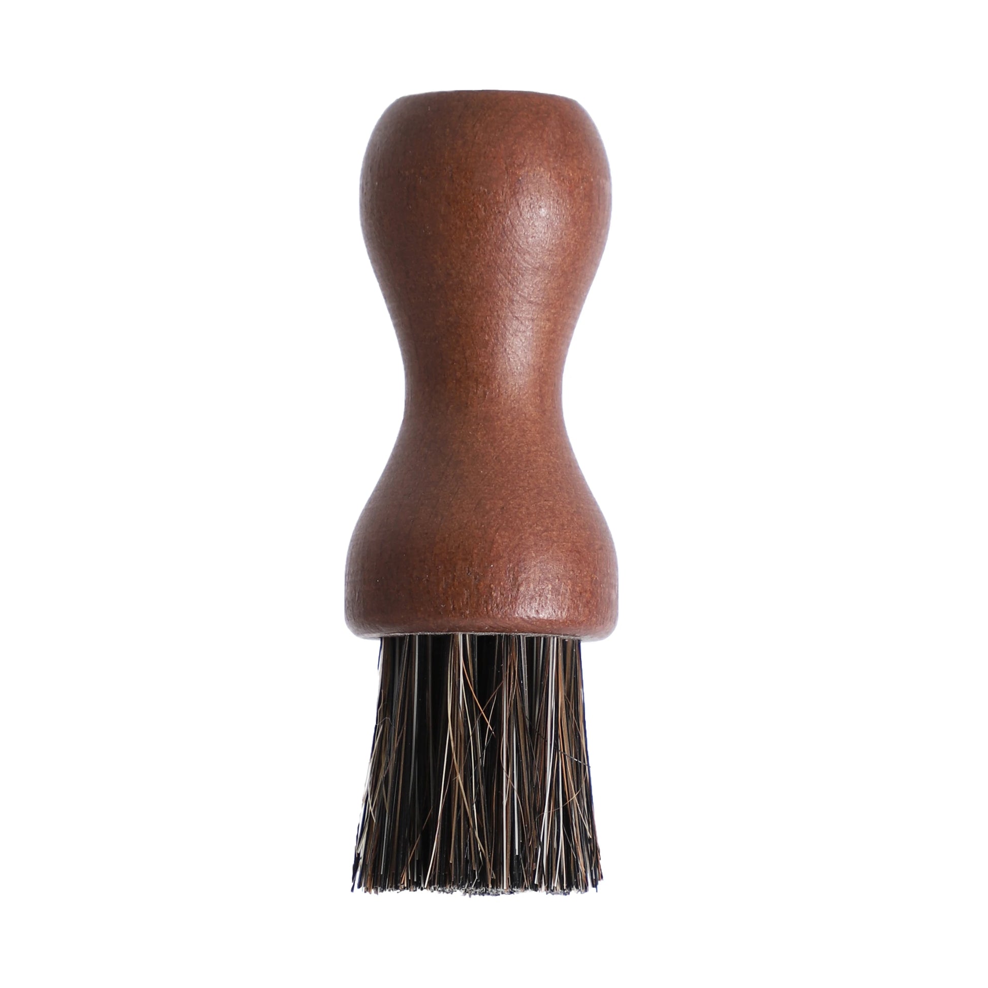 Mini Horse Hair Shoe Brush - Soft Fur Leather Care