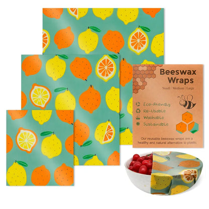 Reusable Beeswax Wraps - Eco-Friendly Food Storage