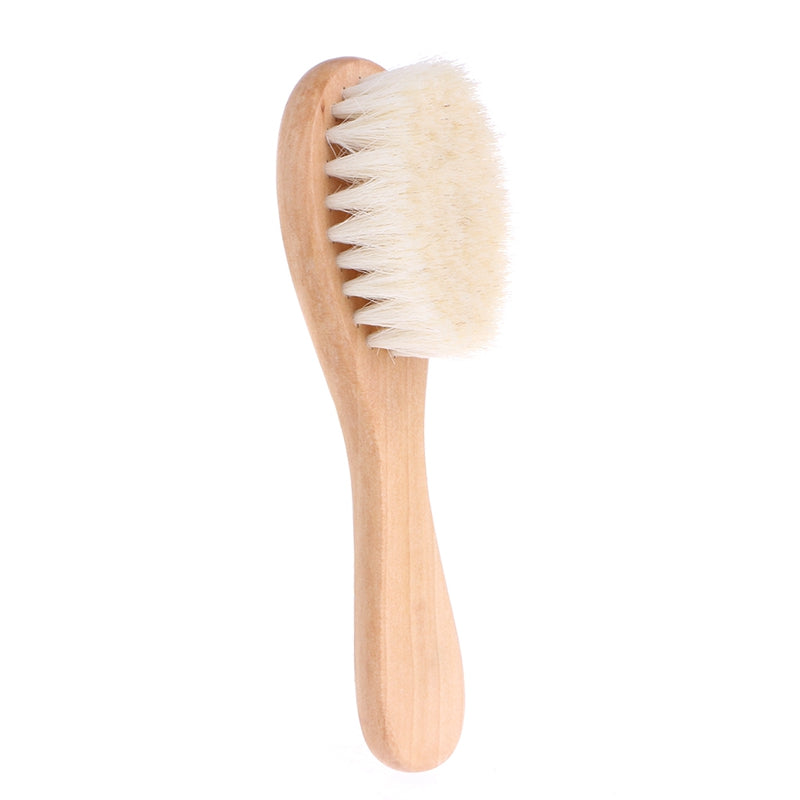 Wooden Hairbrush - Gentle Infant Comb & Massager