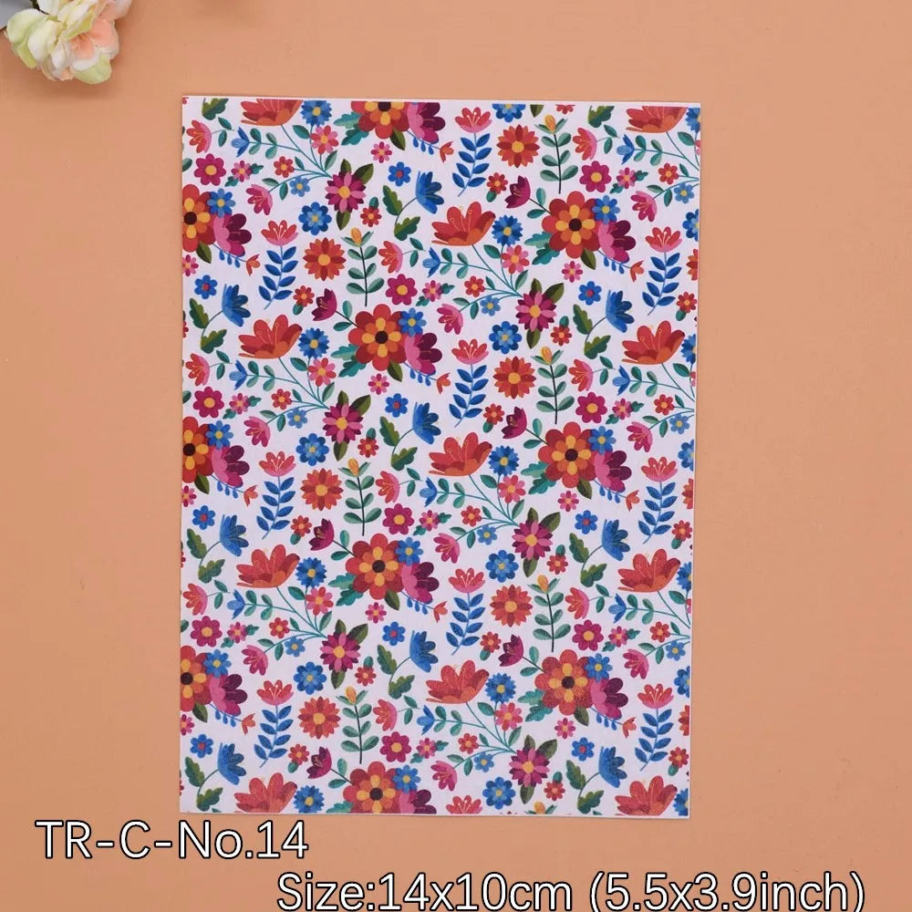 Transfer Paper for Polymer Clay - Forest Floral Design