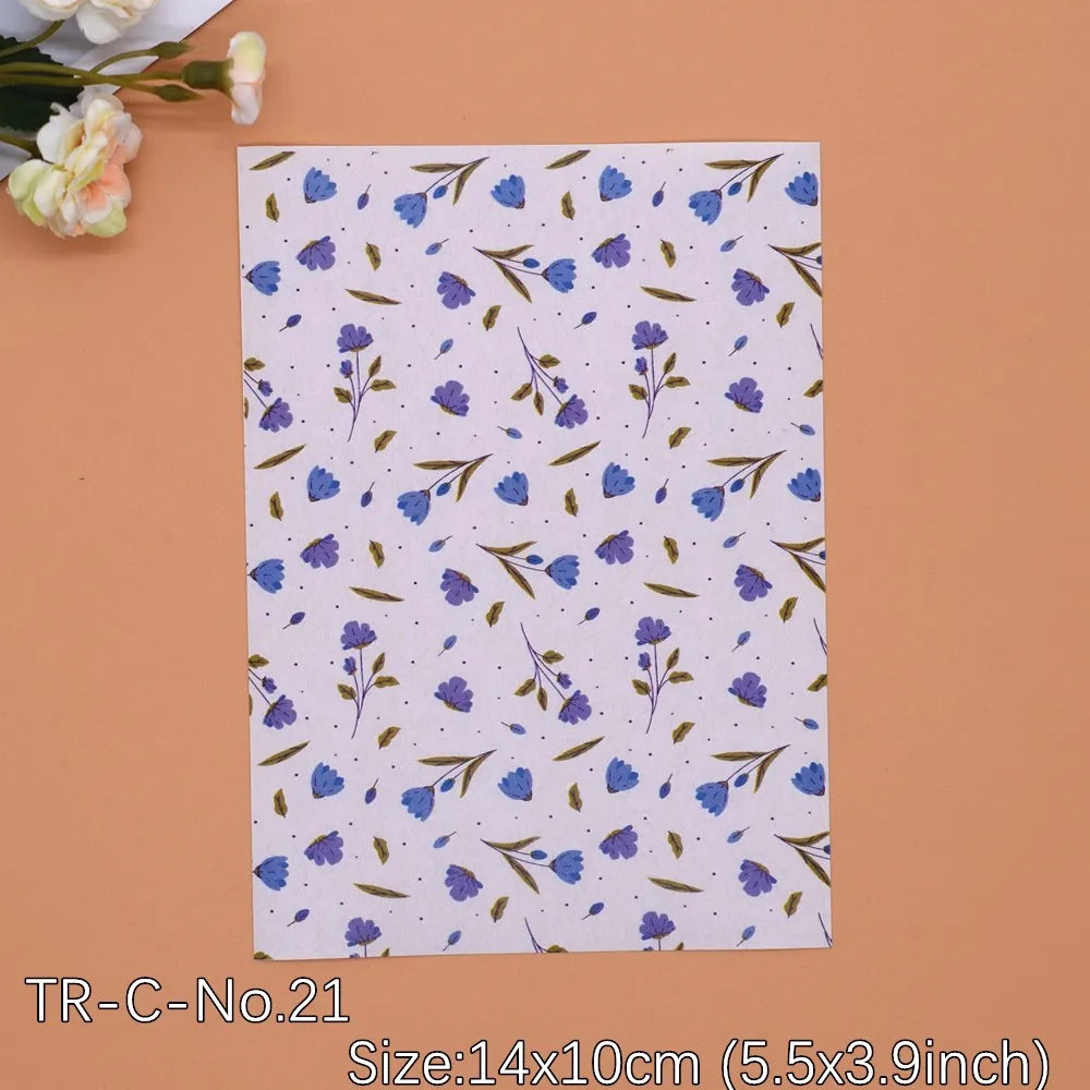 Transfer Paper for Polymer Clay - Forest Floral Design