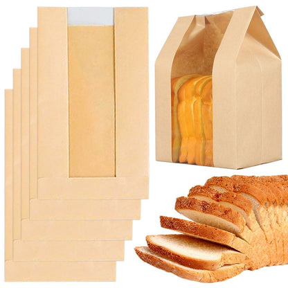 Paper Bread Bags 13.7x8.2x3.9 Inch for Homemade Sourdough