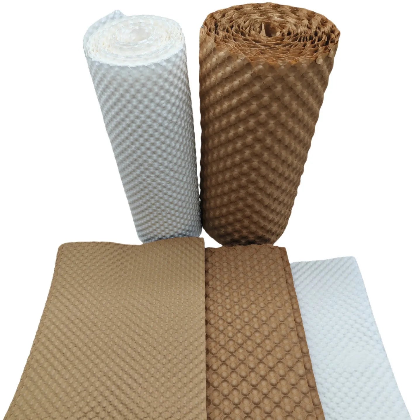 Biodegradable Bubble Wrap - 20m Length x 32cm Width, White/Natural/Black/Pink/Red, Eco-Friendly Kraft Paper Material