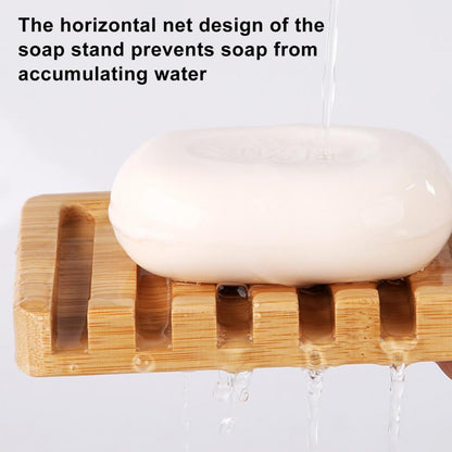 Handcrafted Teak Soap Dish - Elegant Bamboo Shower Caddy