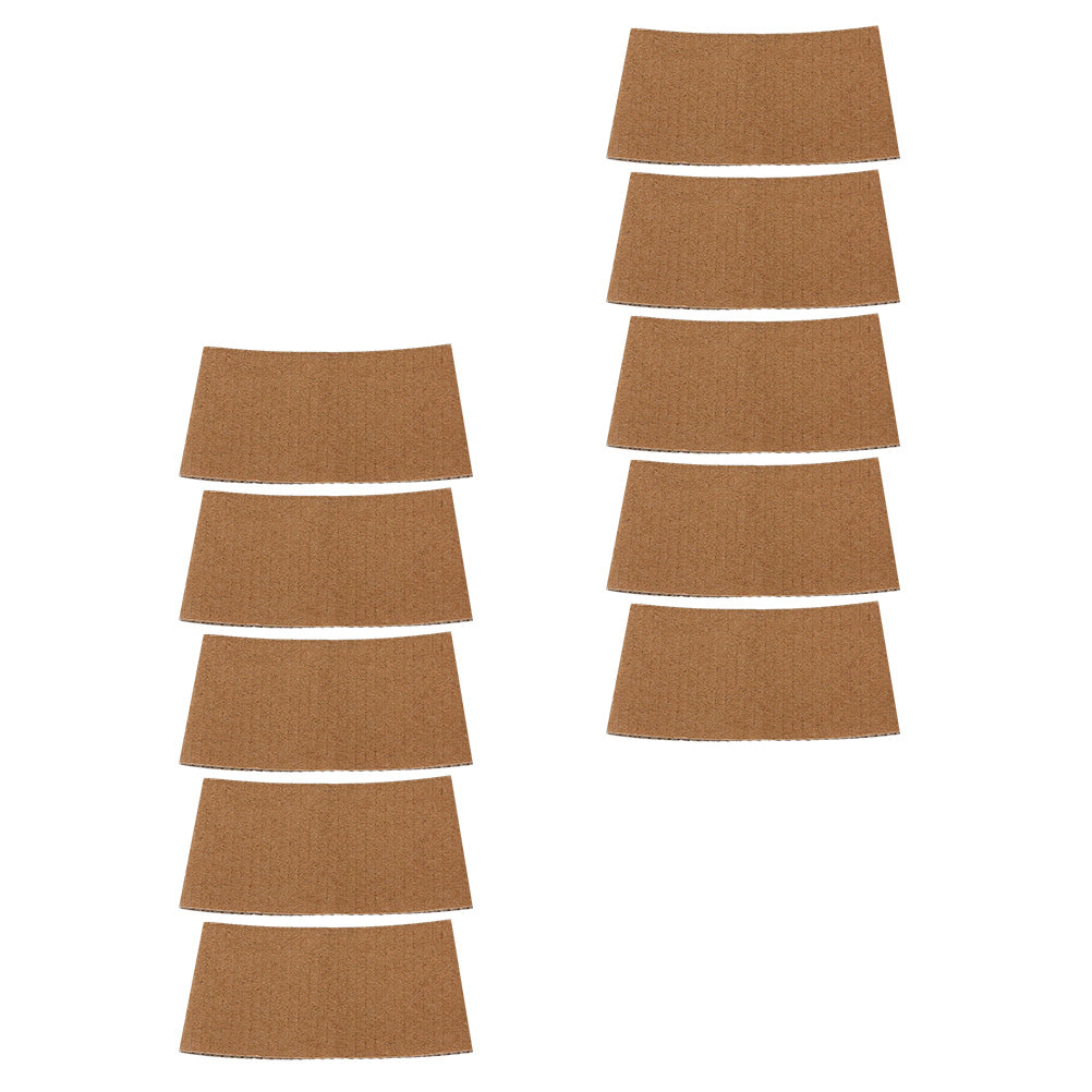Paper Cup Insulation: Heat Insulation Cup Sleeves - 50 Pcs Corrugated Coffee Protectors