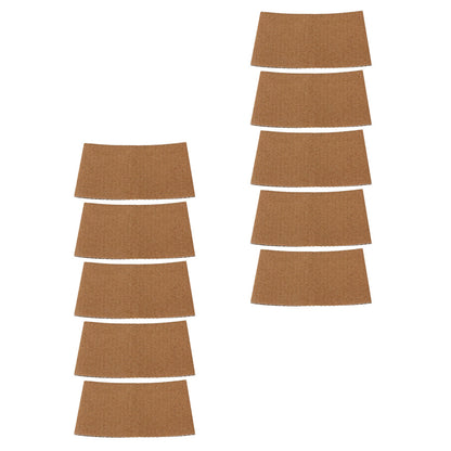 Paper Cup Insulation: Heat Insulation Cup Sleeves - 50 Pcs Corrugated Coffee Protectors
