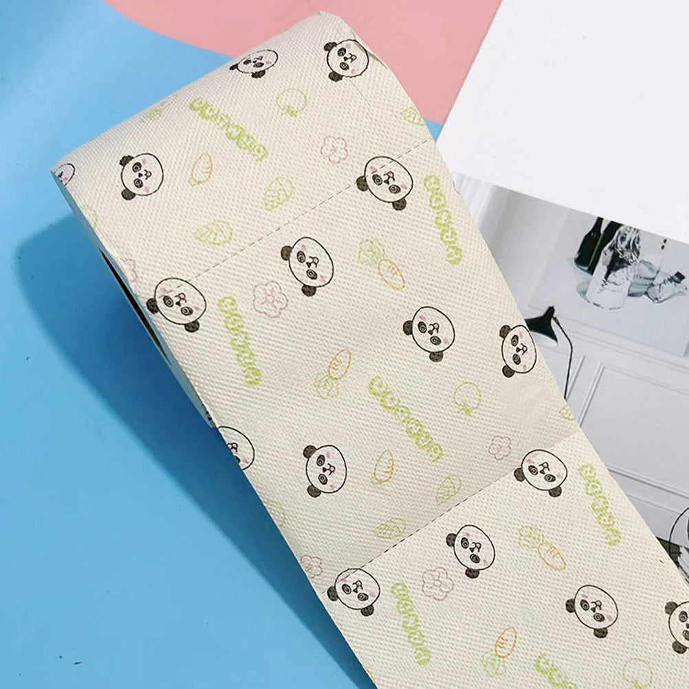 Bamboo Toilet Paper 36Pcs - Vivid Panda Design, Soft & Eco-Friendly