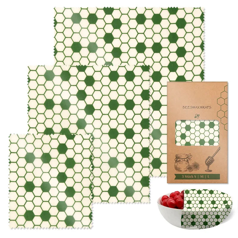 Reusable Beeswax Wraps - Eco-Friendly Food Storage