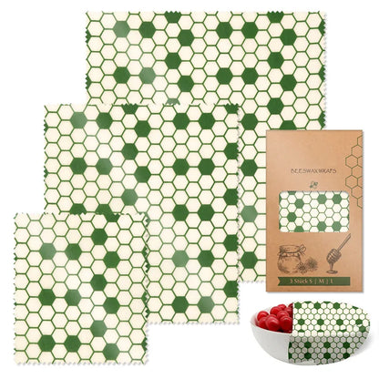 Reusable Beeswax Wraps - Eco-Friendly Food Storage