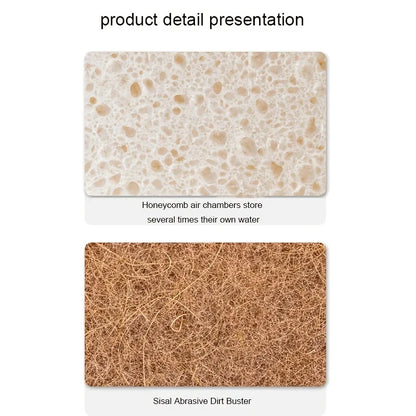 1/6/12PCS Natural Sponge Eco Friendly Kitchen Sponges for Sustainable Living Biodegradable Plant Based Dish Sponge