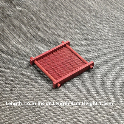 Bamboo Square Tea Coaster Heat-resisting And High-Temperature Cup Mats Table Protector Reusable Wood Accessory Decor