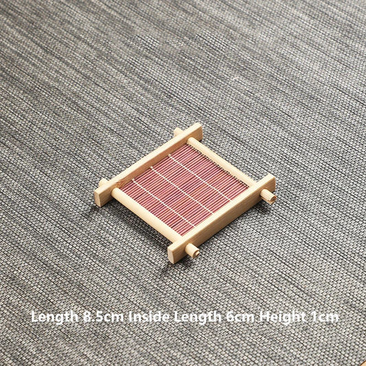 Bamboo Square Tea Coaster Heat-resisting And High-Temperature Cup Mats Table Protector Reusable Wood Accessory Decor