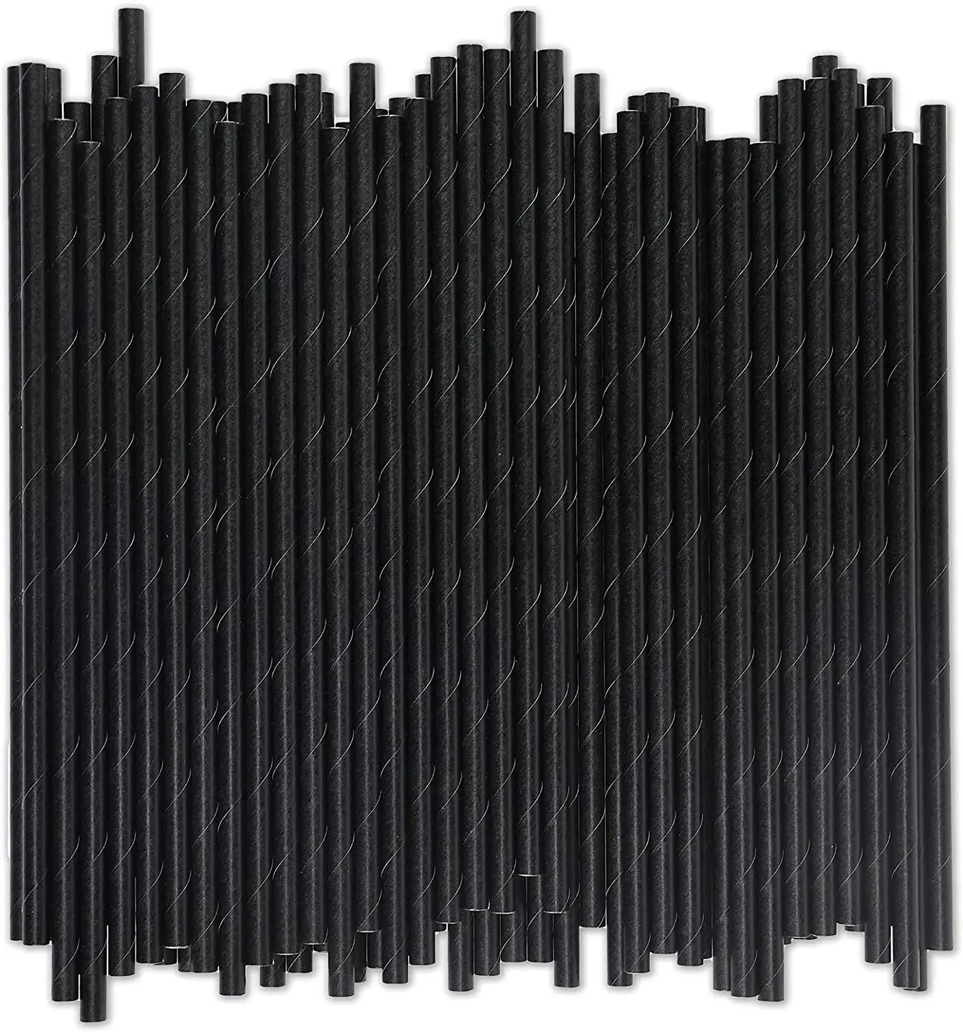 200 pieces Green bamboo paper straw for drinking  biodegradable drinking straws kitchen accessories
