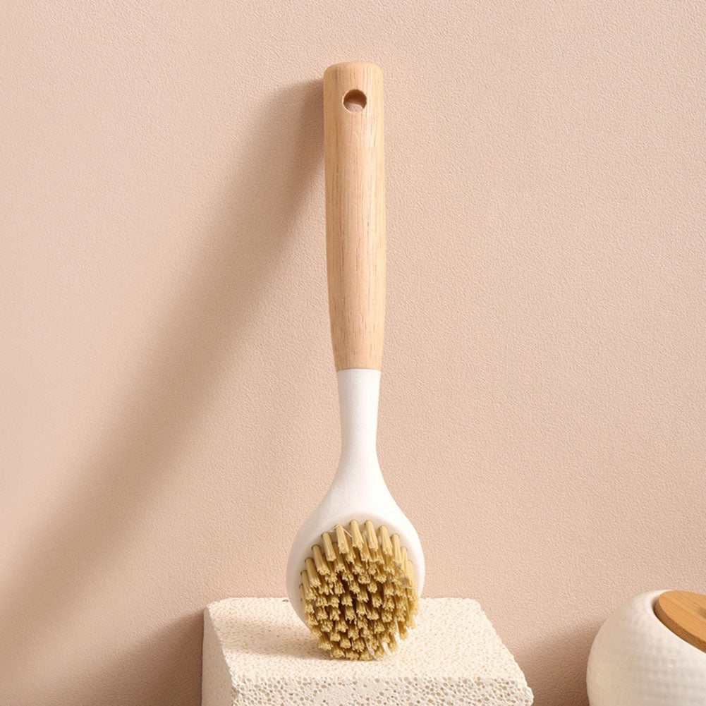 White Dish Scrubber Brush - Ergonomic, 1 Pack, 23x5.5cm