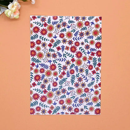 Transfer Paper for Polymer Clay - Forest Floral Design