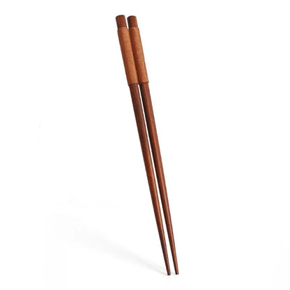 3Pcs Japanese Wooden Reusable Sushi Chopsticks Spoon Cutlery Set Non-slip Travel Dinnerware Suit Tableware Kitchen Tools