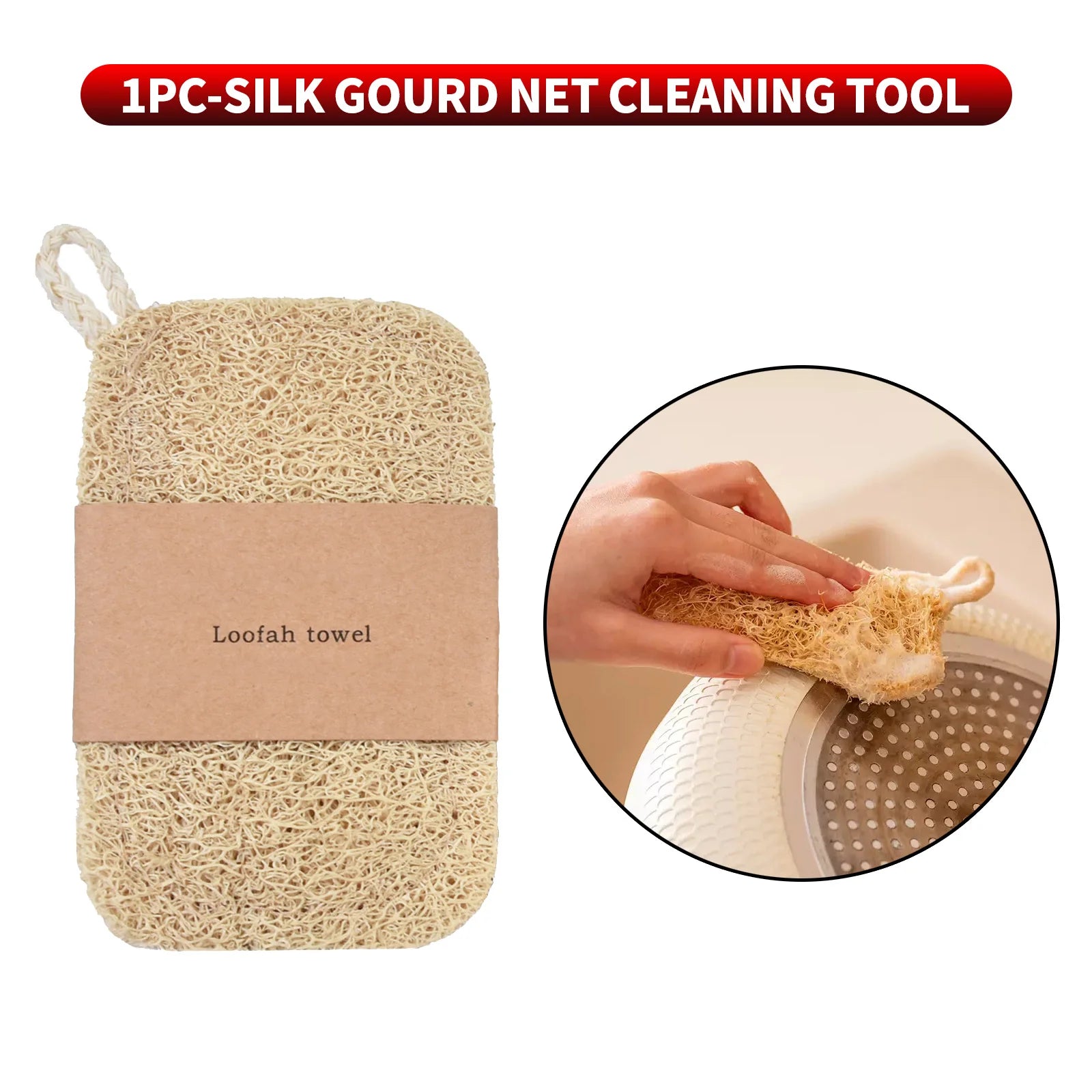 Loofah Sponge - Biodegradable Kitchen Cleaner