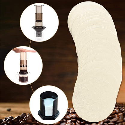 Coffee Filters - 500 Pcs Disposable Paper Rounds