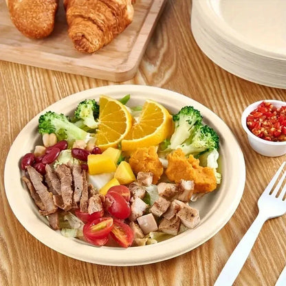 Biodegradable 9" Paper Plates - Party & Picnic Essential