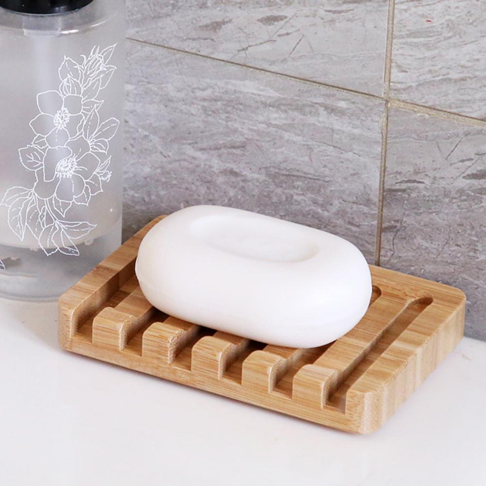 Handcrafted Teak Soap Dish - Elegant Bamboo Shower Caddy