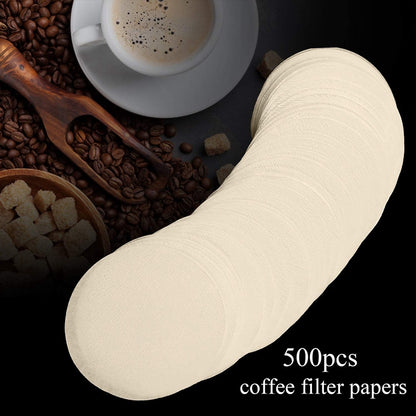 Coffee Filters - 500 Pcs Disposable Paper Rounds