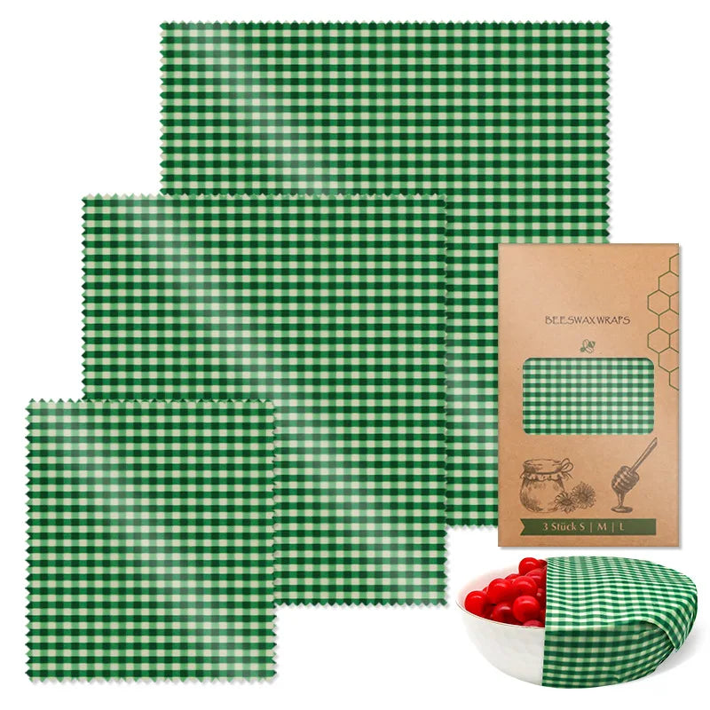 Reusable Beeswax Wraps - Eco-Friendly Food Storage