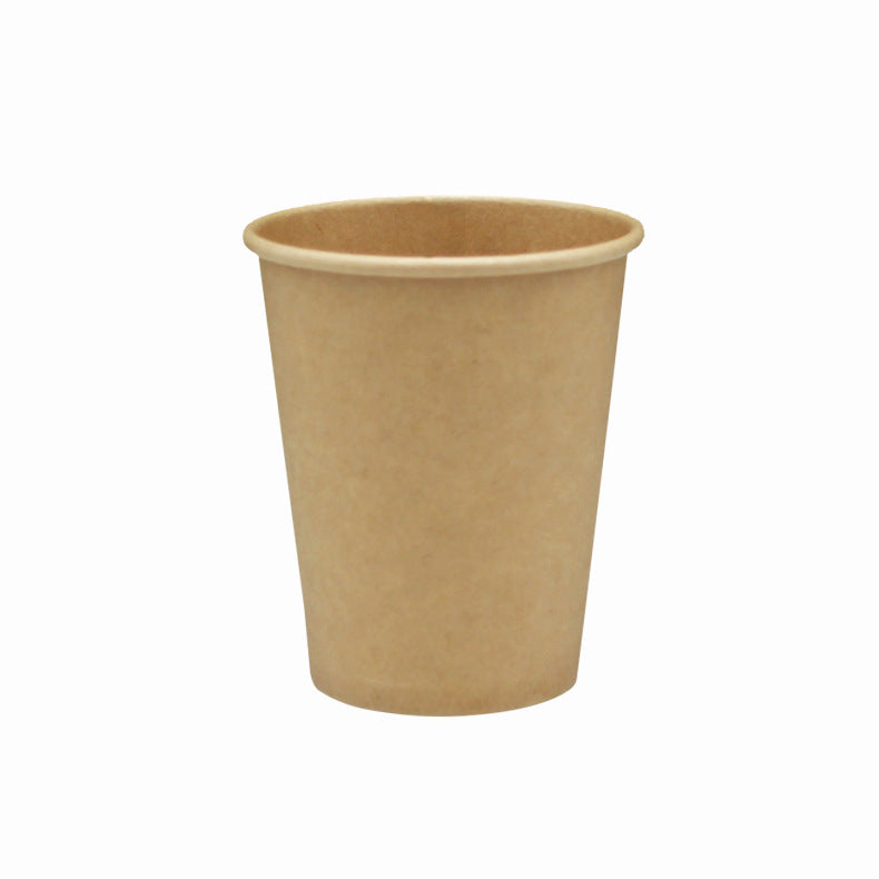 16oz Plain Paper Cups with Lids - 10 Disposable Set