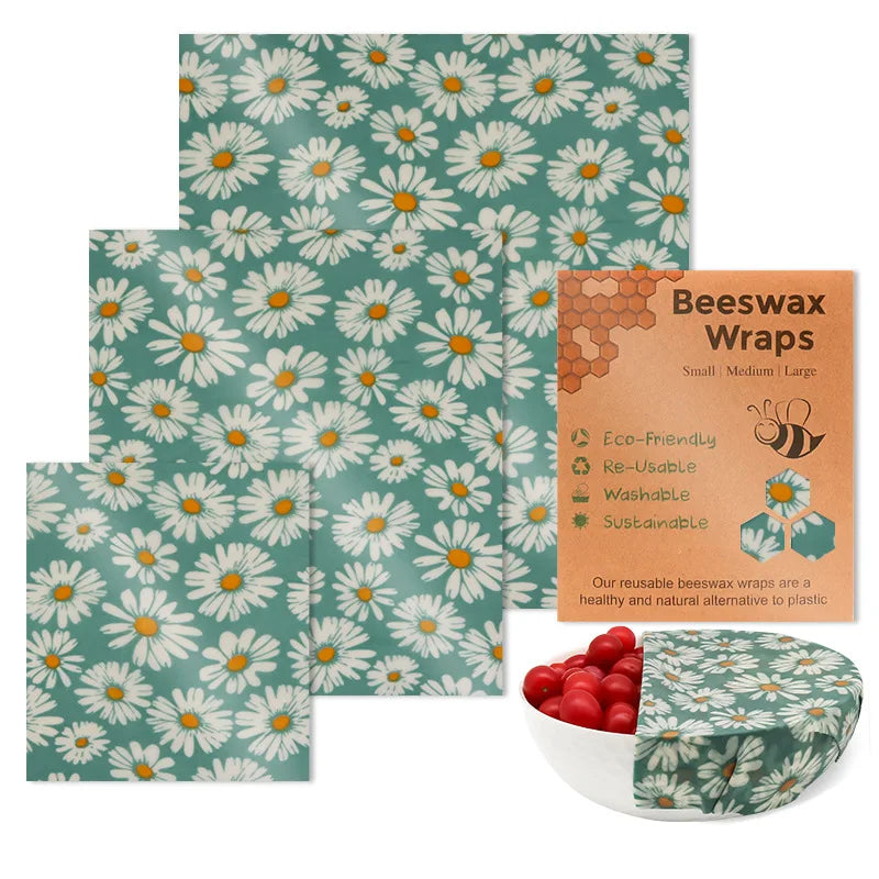 Reusable Beeswax Wraps - Eco-Friendly Food Storage