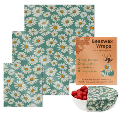 Reusable Beeswax Wraps - Eco-Friendly Food Storage