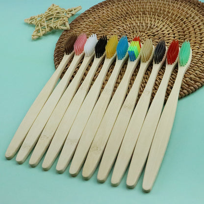 Kids Bamboo Toothbrush Set - Soft, Eco, Biodegradable