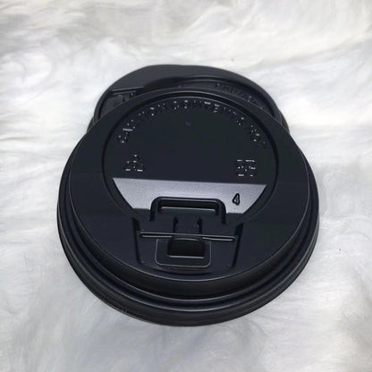16oz Plain Paper Cups with Lids - 10 Disposable Set