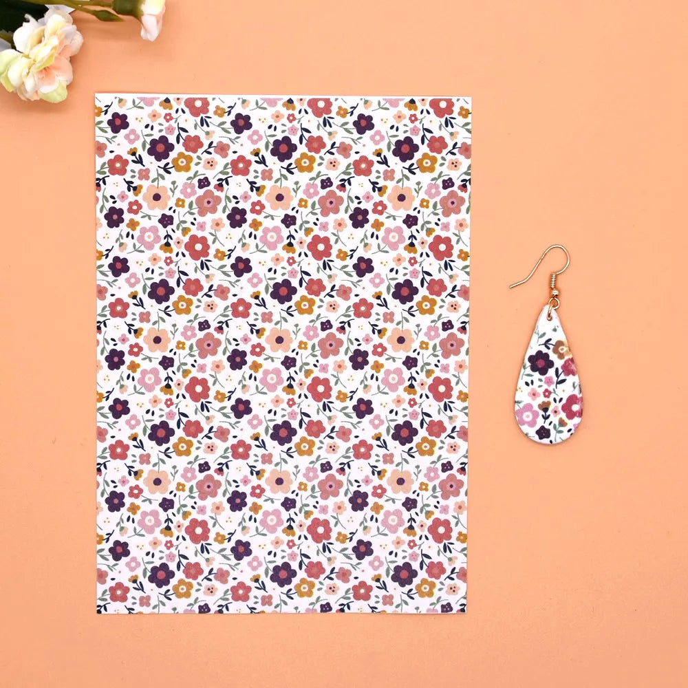 Transfer Paper for Polymer Clay - Forest Floral Design