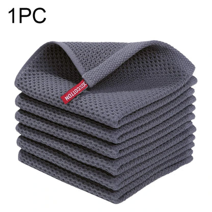 Cotton Honeycomb Dishcloth - Soft, Absorbent, Quick-Dry