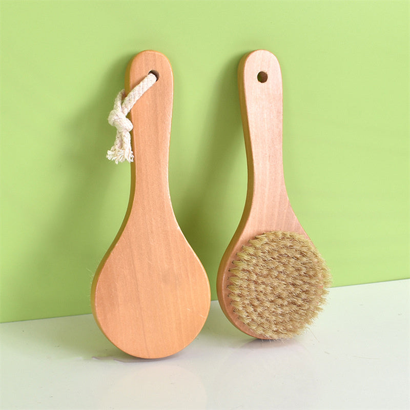 Dry Skin Brush: Natural Bristle Exfoliator & Cellulite Reducer