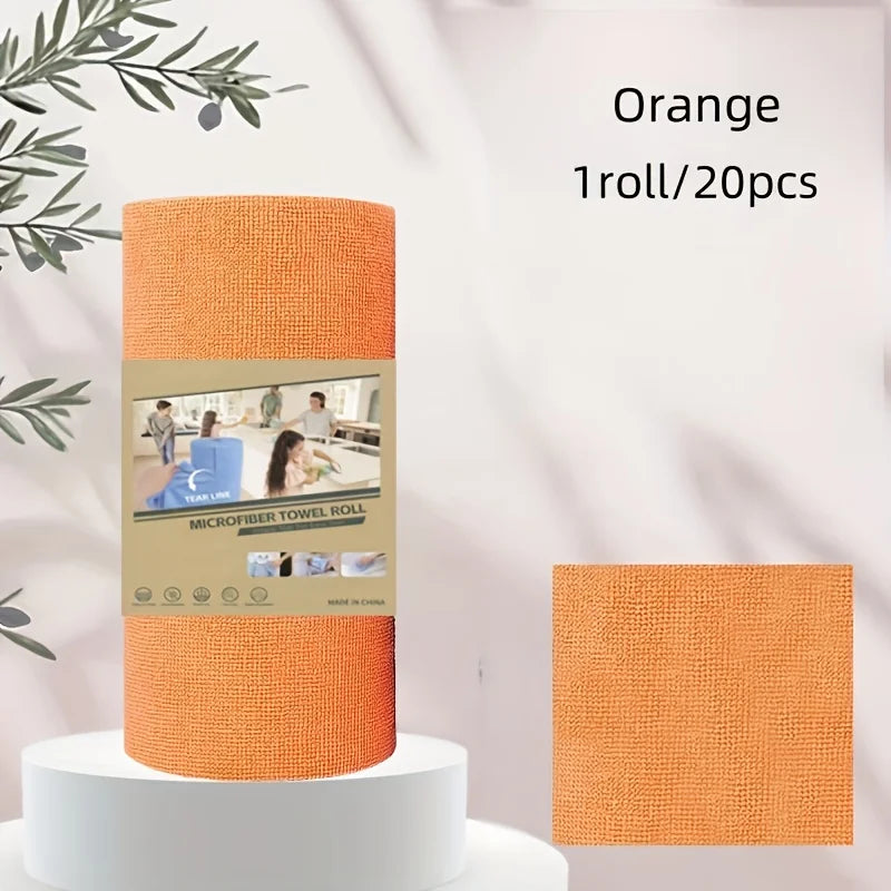 Kitchen Dish Towels: 4M Reusable Dish Cloth Roll - Washable Cleaning Wipes